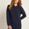 Lanius Mini knit dress (GOTS) - midnight melange^Dame Kjoler Og Jumpsuits