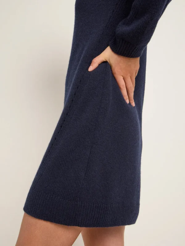 Lanius Mini knit dress (GOTS) - midnight melange^Dame Kjoler Og Jumpsuits