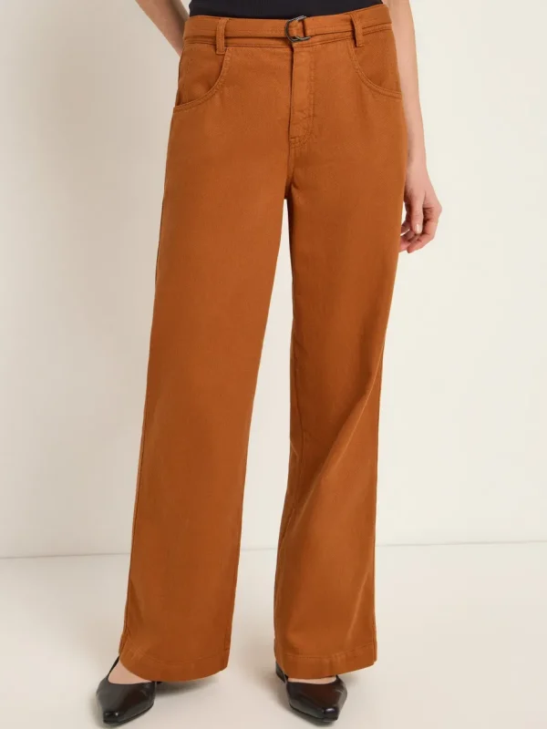 Lanius Pants with Belt GOTS Almond^Dame Underdele