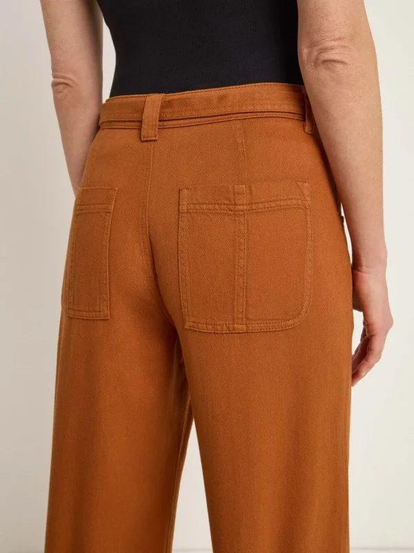 Lanius Pants with Belt GOTS Almond^Dame Underdele
