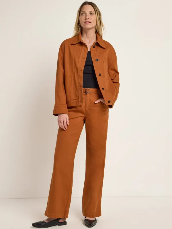 Lanius Pants with Belt GOTS Almond^Dame Underdele