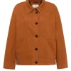 Lanius Relaxed Jacket GOTS Almond^Dame Overtøj