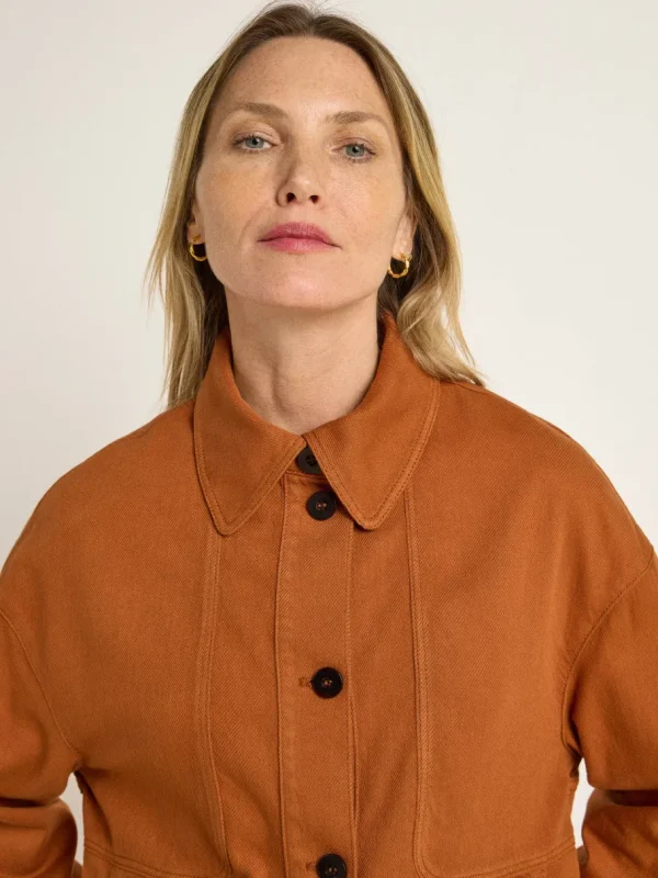 Lanius Relaxed Jacket GOTS Almond^Dame Overtøj