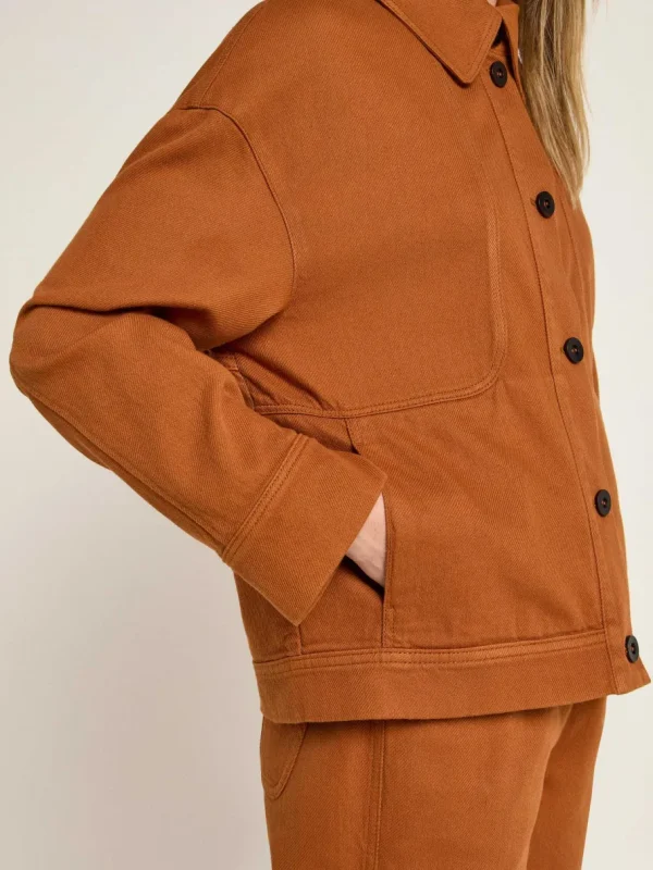 Lanius Relaxed Jacket GOTS Almond^Dame Overtøj