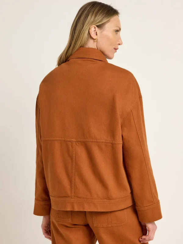 Lanius Relaxed Jacket GOTS Almond^Dame Overtøj