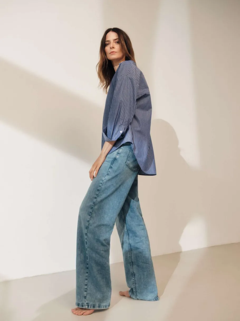 lanius_striped_shirt_6.webp Lanius Striped shirt^Dame Overdele