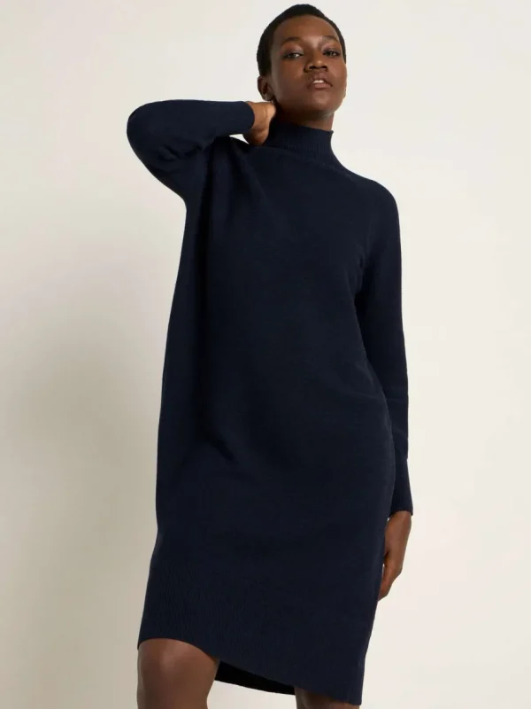 Lanius Turtleneck dress (GOTS) Midnight Melange^Dame Kjoler Og Jumpsuits