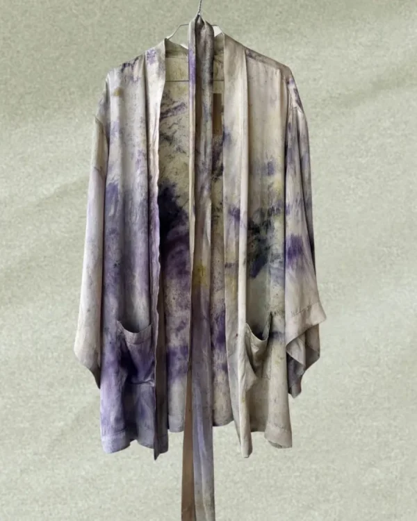 Malin Silke Kimono lilla farver^Dame Overdele