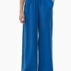 Maska - Thea flowy tencel pants - Medium Blue^Dame Underdele
