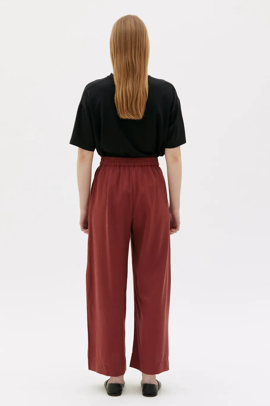 maska__thea_flowy_tencel__2.webp Maska - Thea flowy tencel pants - Brick Red^Dame Underdele