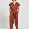 Maska Huma - Organic cotton jumpsuit Teracotta^Dame Kjoler Og Jumpsuits