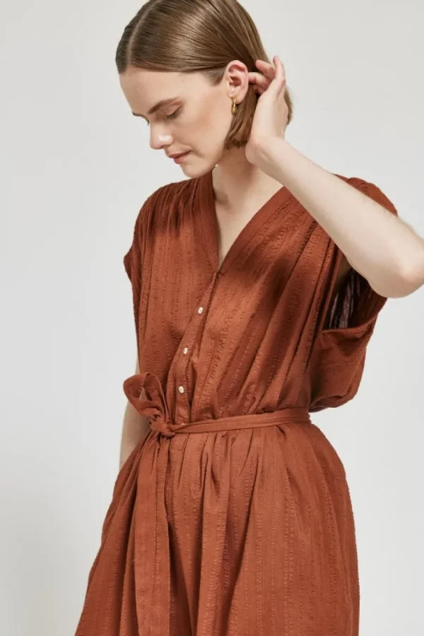 Maska Huma - Organic cotton jumpsuit Teracotta^Dame Kjoler Og Jumpsuits