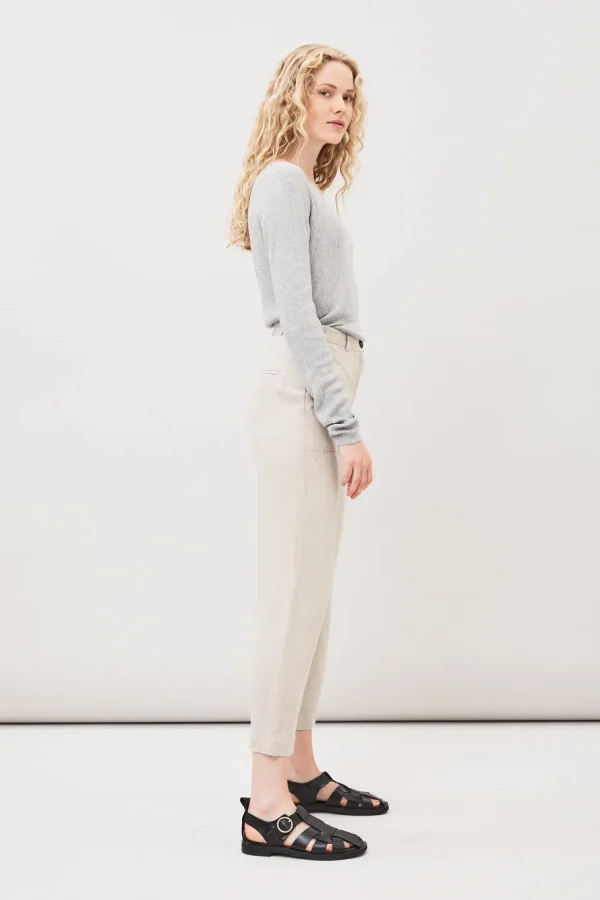 Maska Lissy Linen Pants Oat Beige^Dame Underdele