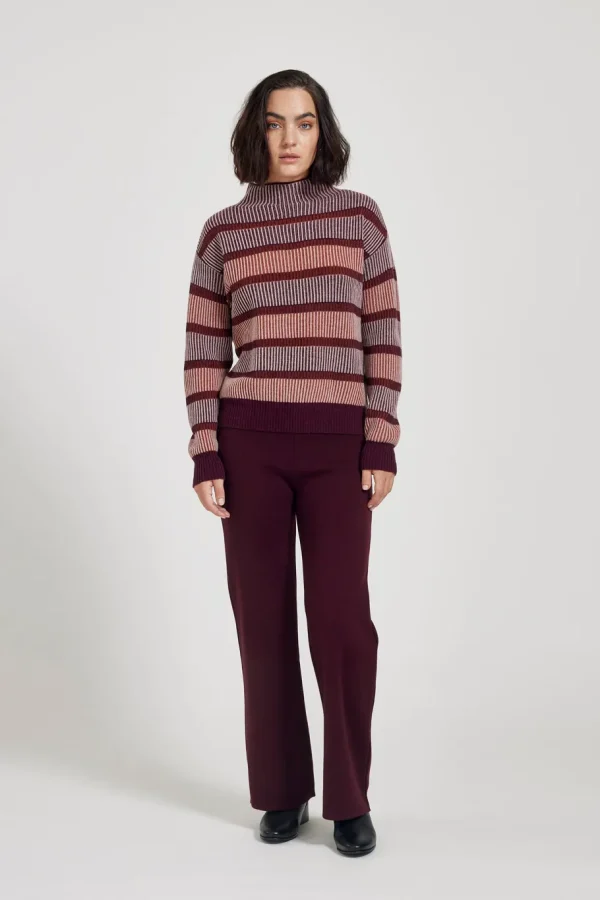 Maska Sweater - Mitzi Wool Sweater Red Noir^Dame Overdele