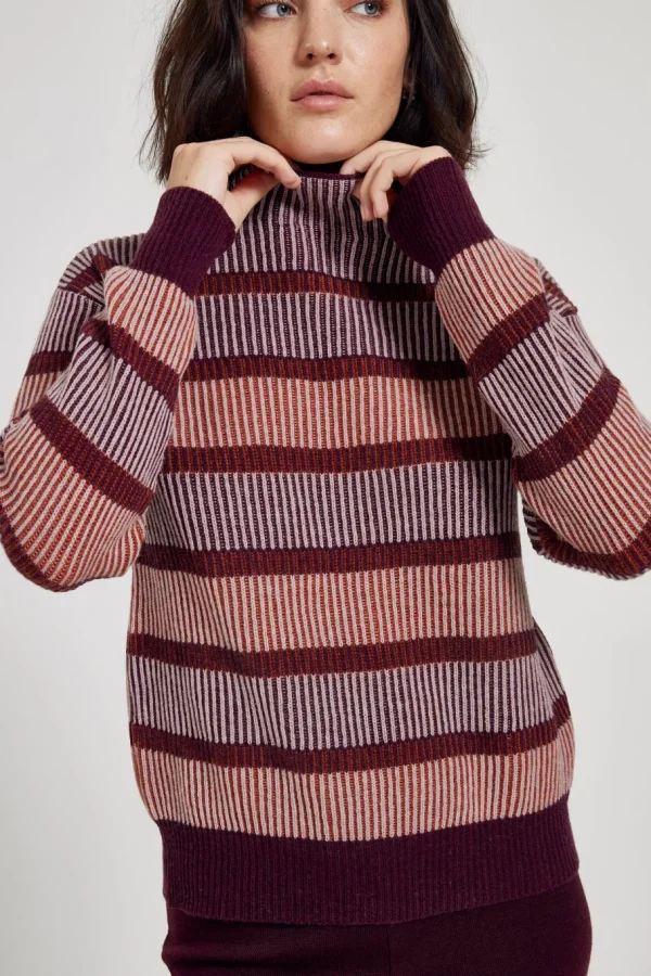 Maska Sweater - Mitzi Wool Sweater Red Noir^Dame Overdele