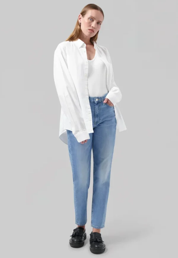 Mud Jeans - Mams Stretch Tapered - Old Stone^Dame Underdele