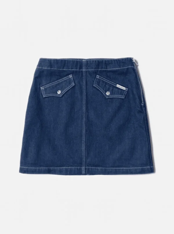 Nudie Jeans Elvy Western Denim Skirt Blue^Dame Underdele