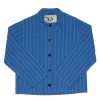 Nudie Jeans Kicki Striped Workwear Jacket Blue/Offwhite^Dame Overtøj