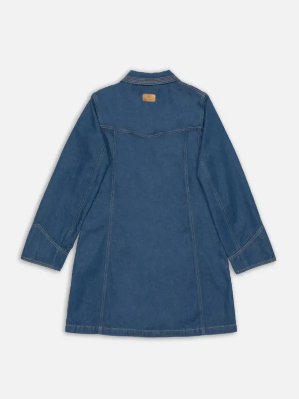Nudie Jeans Maj Western Denim Dress Blue^Dame Kjoler Og Jumpsuits