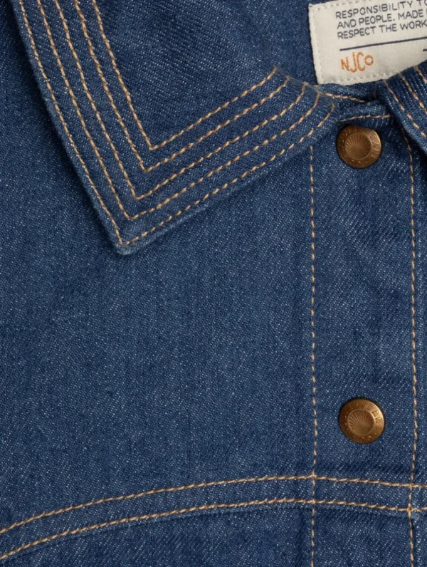 Nudie Jeans Maj Western Denim Dress Blue^Dame Kjoler Og Jumpsuits