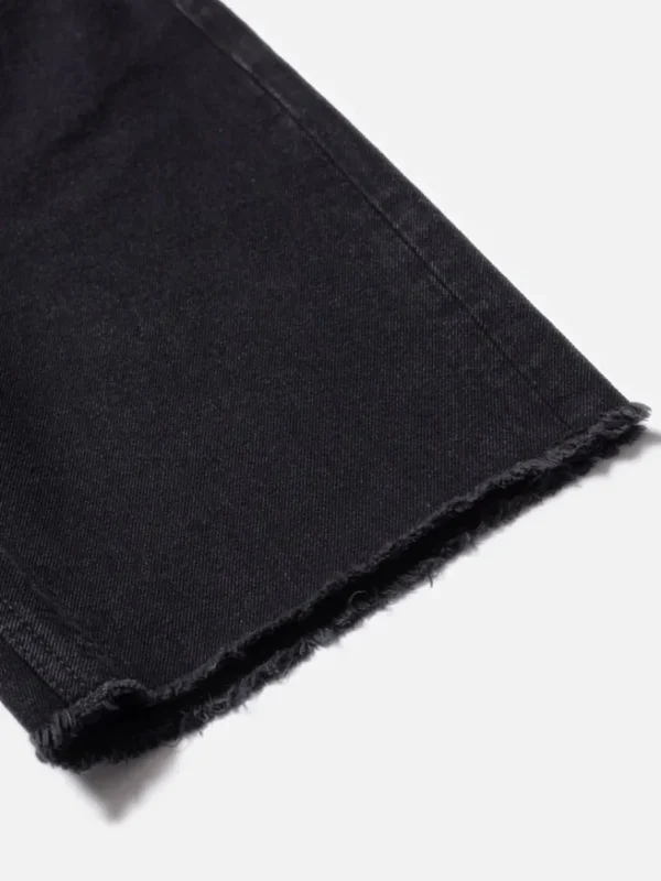 Nudie Jeans Maud Shorts sort - økologiske denimshorts^Dame Underdele