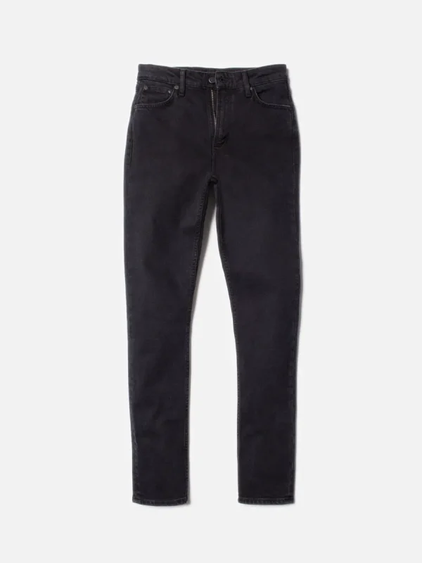 Nudie Jeans Mellow Mae So Black - Økologiske jeans^Dame Underdele
