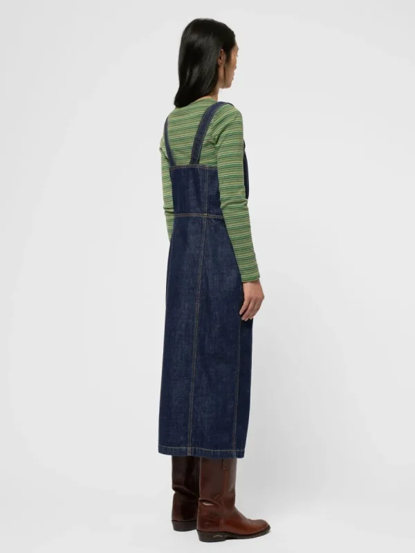 Nudie Jeans Mona Denim Dress 40s Redcast Dark Blue^Dame Kjoler Og Jumpsuits