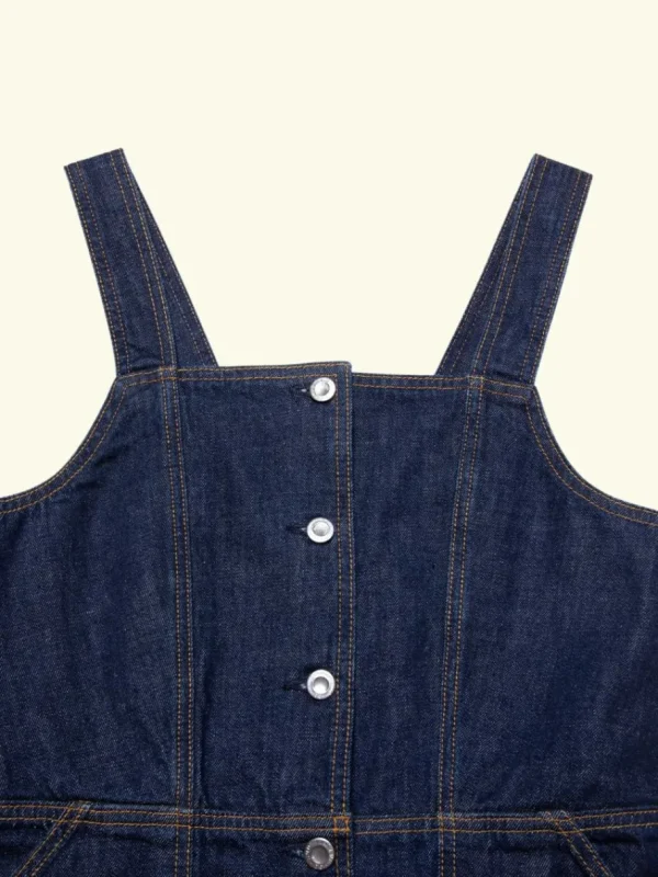 Nudie Jeans Mona Denim Dress 40s Redcast Dark Blue^Dame Kjoler Og Jumpsuits