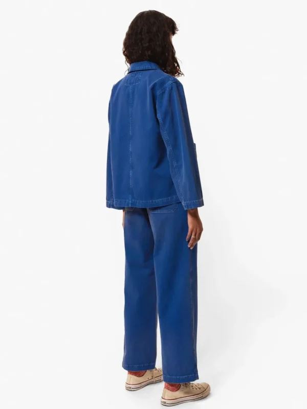 Nudie Jeans Wendy Herringbone Pants Blue^Dame Underdele