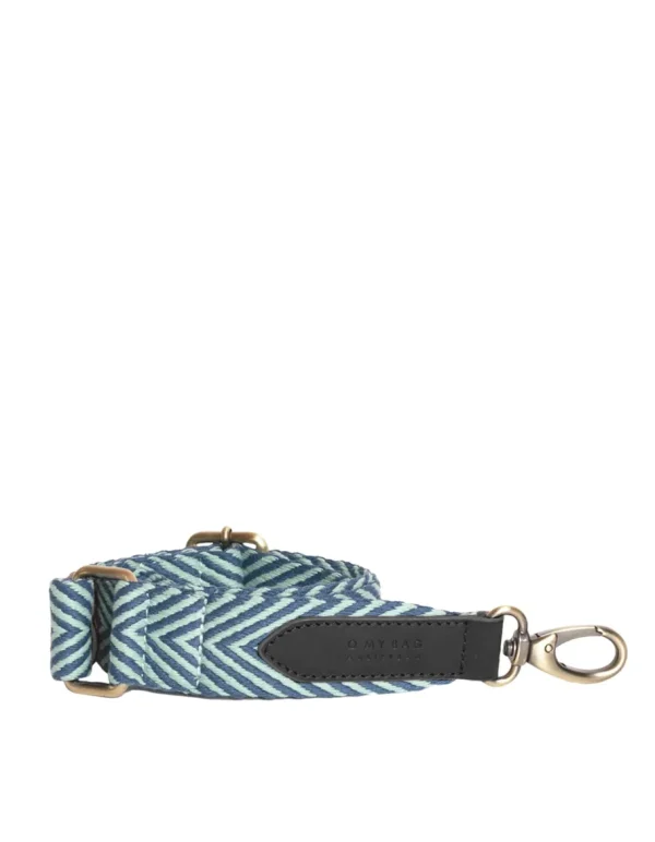 O My Bag - Herringbone Webbing Strap - Jade & Black^Dame Tasker Og Punge