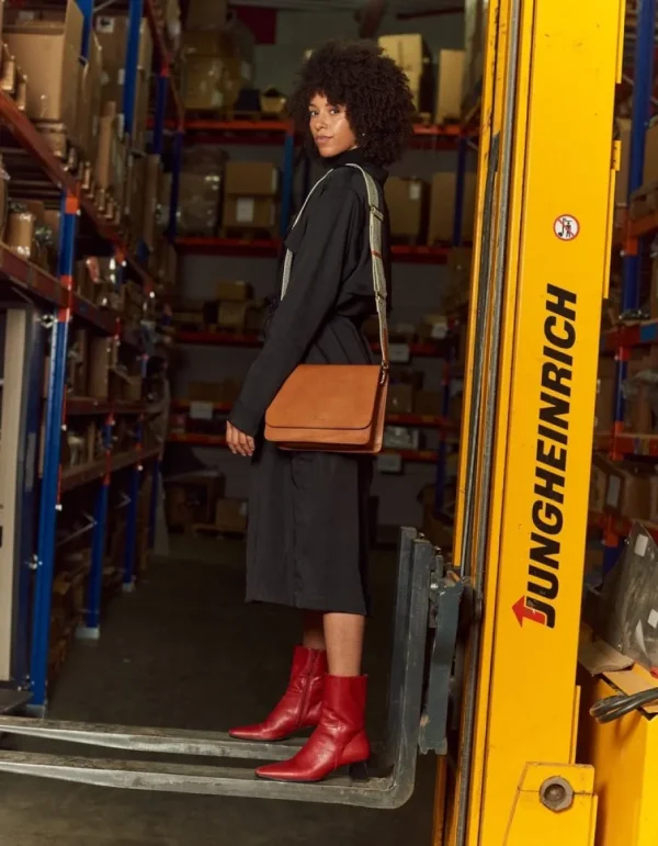 O My Bag Audrey Cognac Apple Leather^Dame Tasker Og Punge