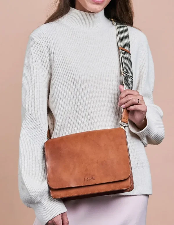 O My Bag Audrey Cognac Lædertaske^Dame Tasker Og Punge