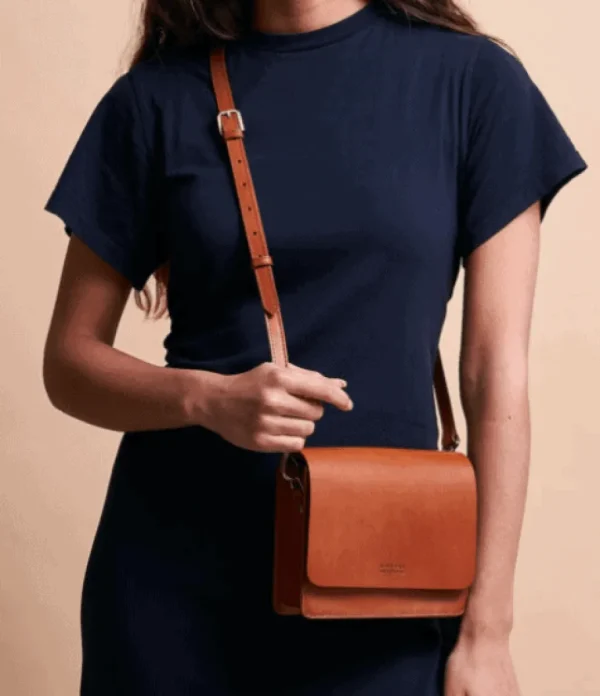 O My Bag Audrey Cognac Lædertaske^Dame Tasker Og Punge