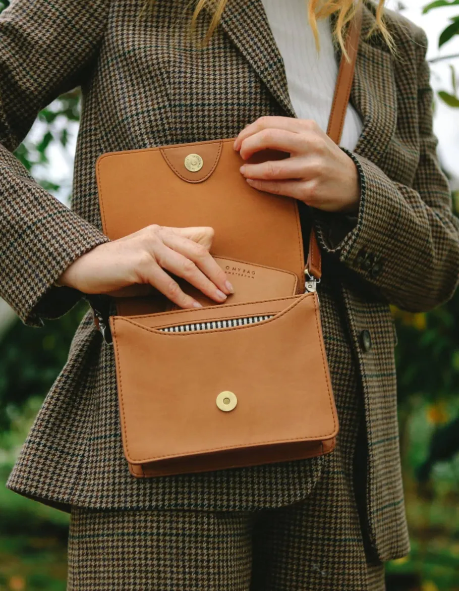 o_my_bag_audrey_mini_cogn_3-1.webp O My Bag Audrey Mini Cognac Vegan^Dame Tasker Og Punge
