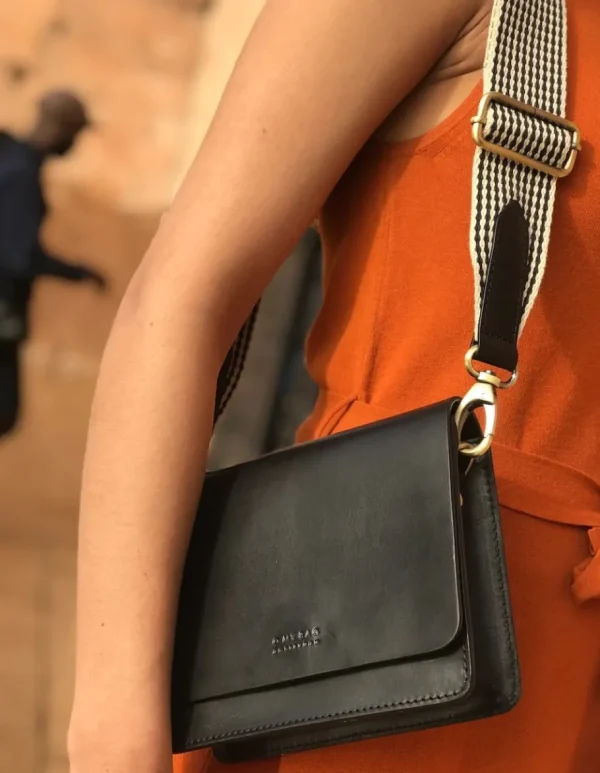 O My Bag Audrey Mini Sort Lædertaske^Dame Tasker Og Punge