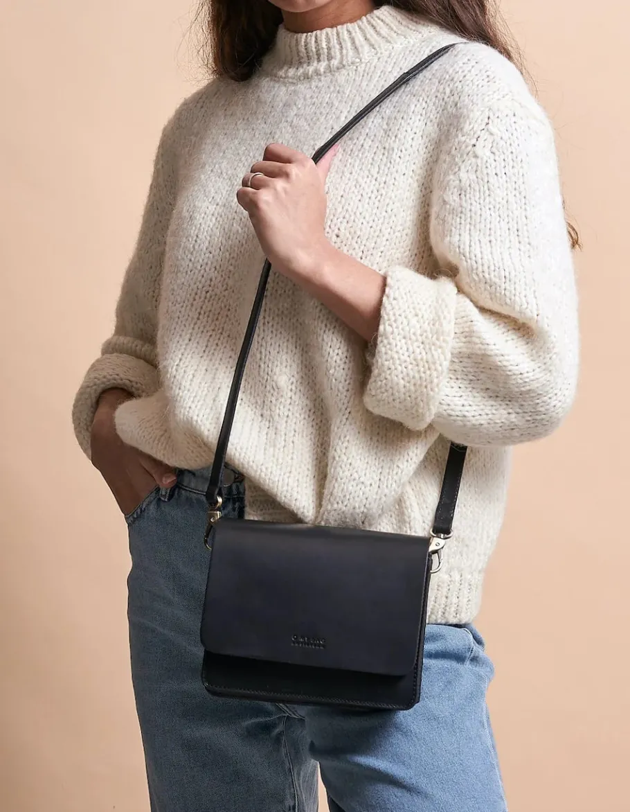 o_my_bag_audrey_mini_sort_5.webp O My Bag Audrey Mini Sort Lædertaske^Dame Tasker Og Punge