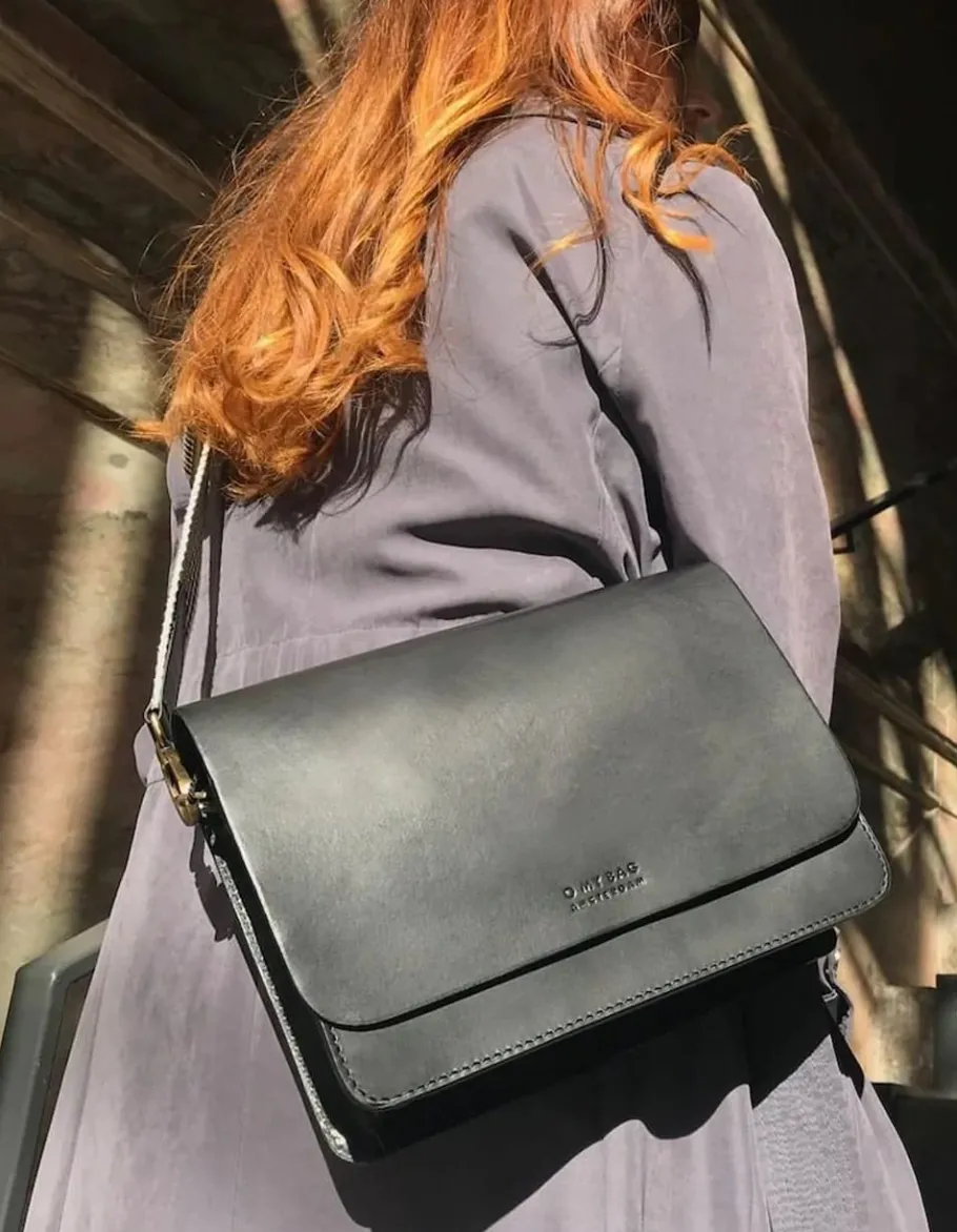 o_my_bag_audrey_sort_lder_1.webp O My Bag Audrey Sort Lædertaske^Dame Tasker Og Punge