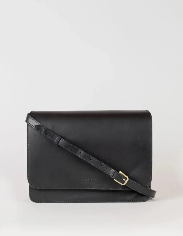 O My Bag Audrey Sort Lædertaske^Dame Tasker Og Punge