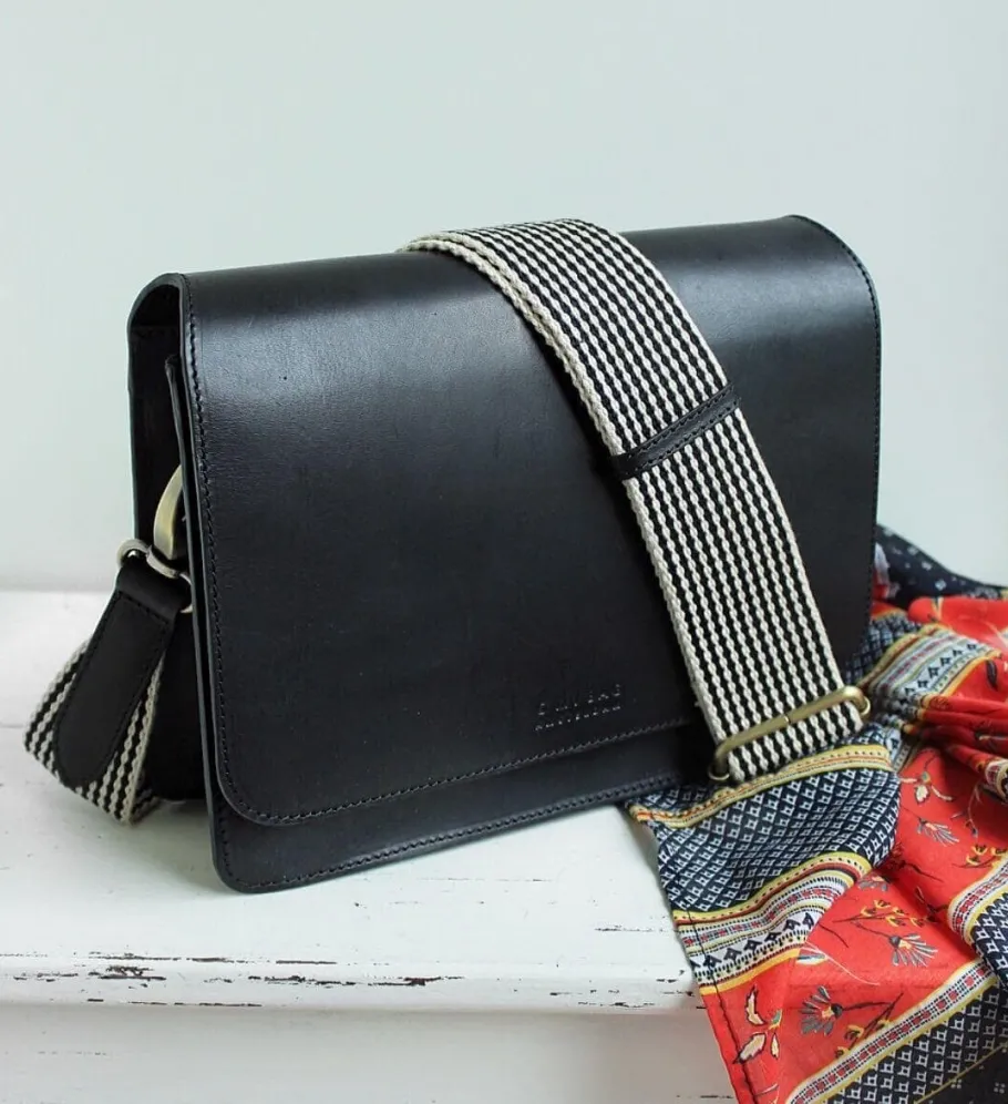 o_my_bag_audrey_sort_lder_7.webp O My Bag Audrey Sort Lædertaske^Dame Tasker Og Punge