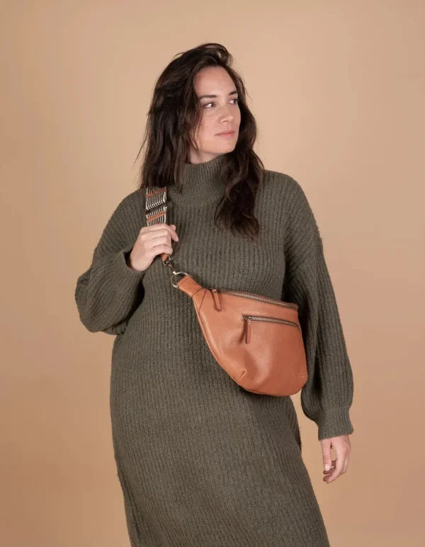 O My Bag Drew Maxi bæltetaske oak læder^Dame Tasker Og Punge