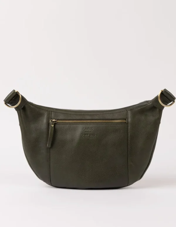 O My Bag Drew Maxi bæltetaske Dark Olive^Dame Tasker Og Punge