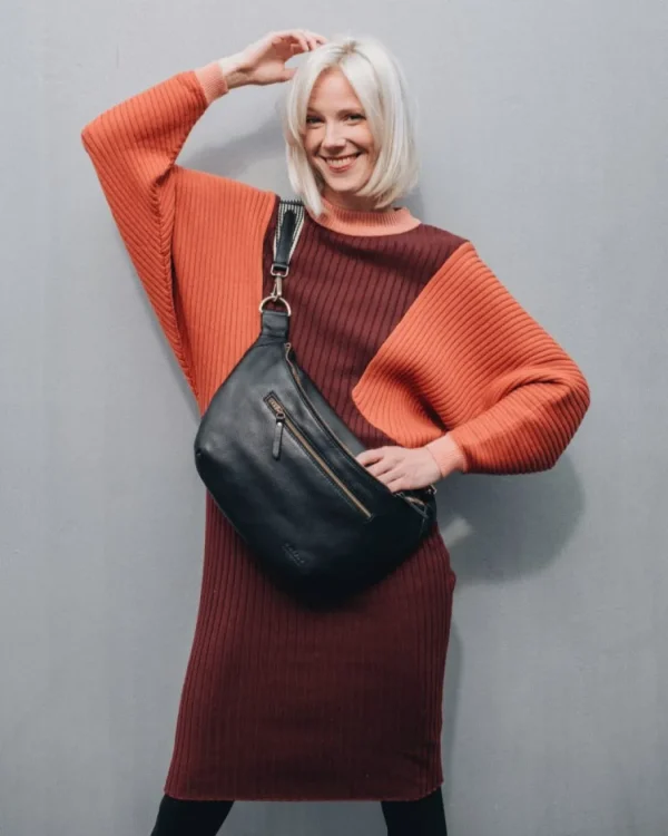 O My Bag Drew Maxi bæltetaske sort læder^Dame Tasker Og Punge