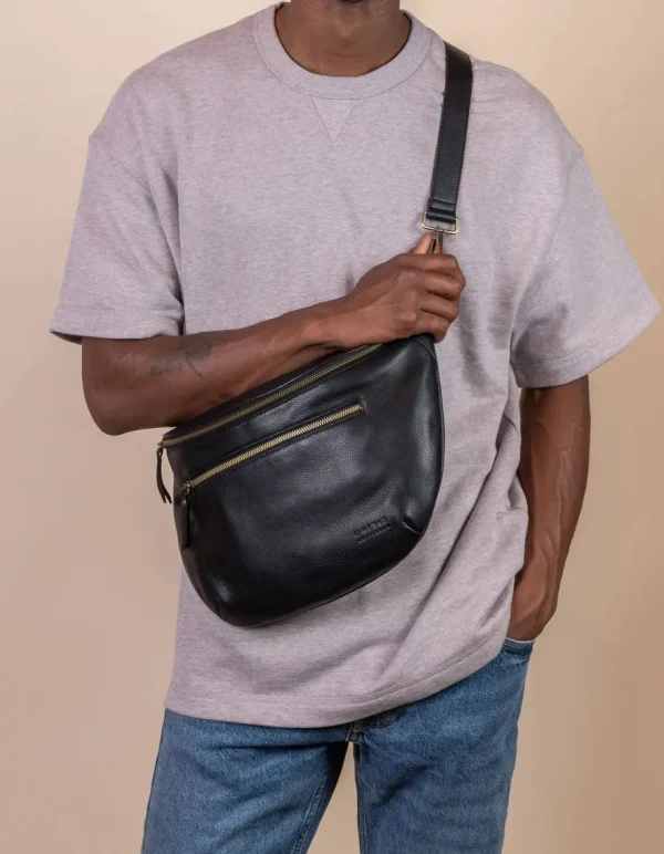 O My Bag Drew Maxi bæltetaske sort læder^Dame Tasker Og Punge