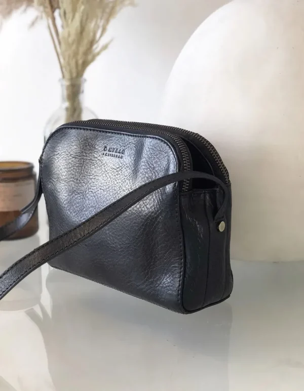 O My Bag Emily Sort Lædertaske^Dame Tasker Og Punge