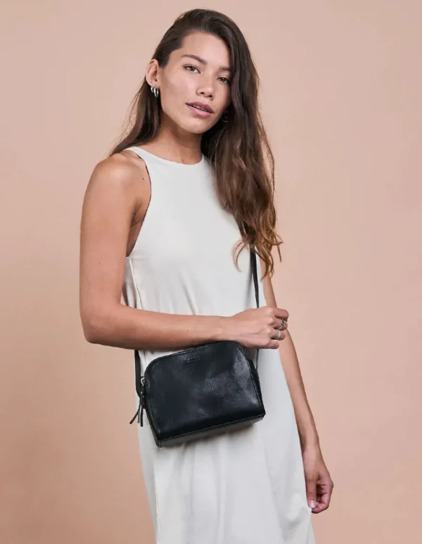 O My Bag Emily Sort Lædertaske^Dame Tasker Og Punge