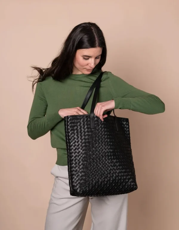 O My Bag Georgia Lædertaske sort^Dame Tasker Og Punge