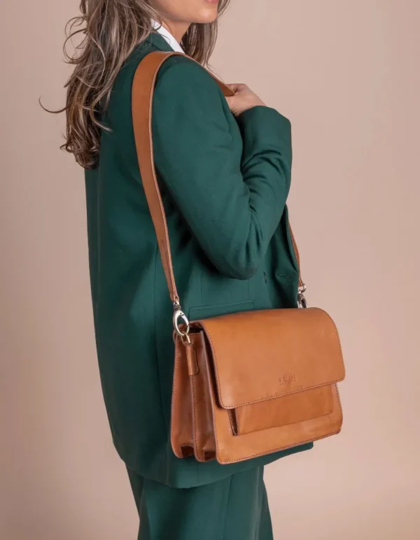 O My Bag Harper Cognac Lædertaske^Dame Tasker Og Punge