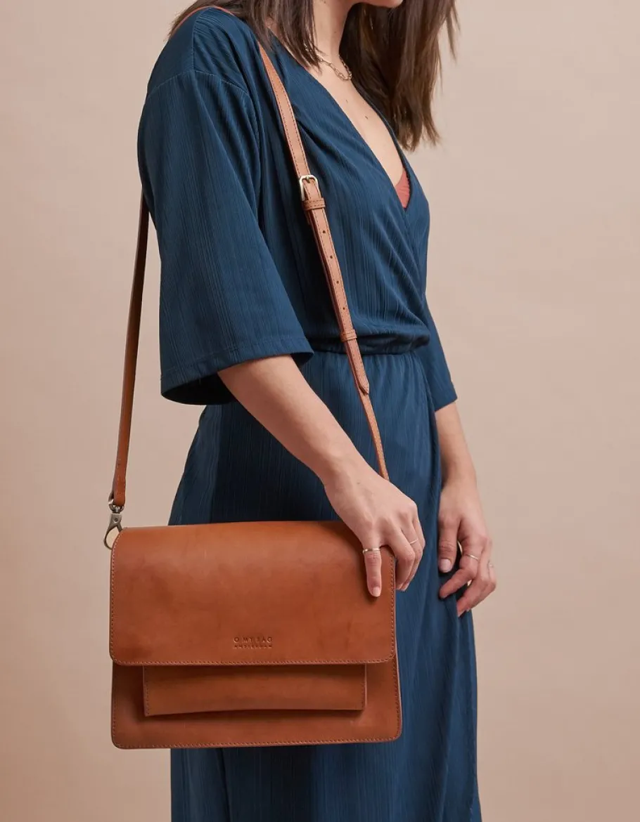 o_my_bag_harper_cognac_ld_8.webp O My Bag Harper Cognac Lædertaske^Dame Tasker Og Punge