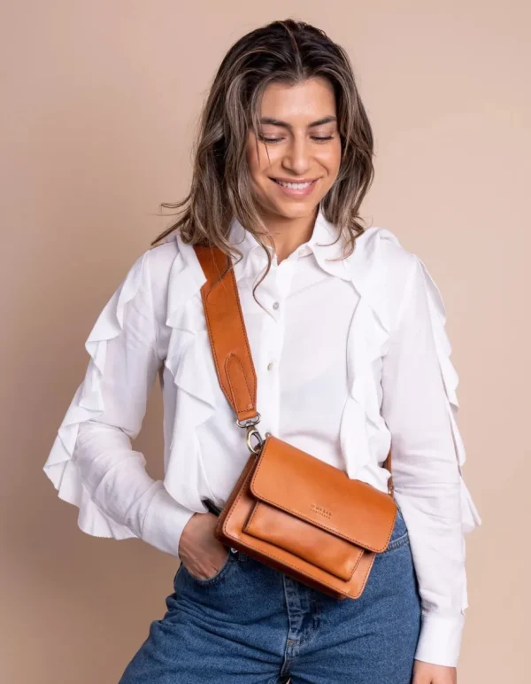 O My Bag Harper Mini Cognac Lædertaske^Dame Tasker Og Punge