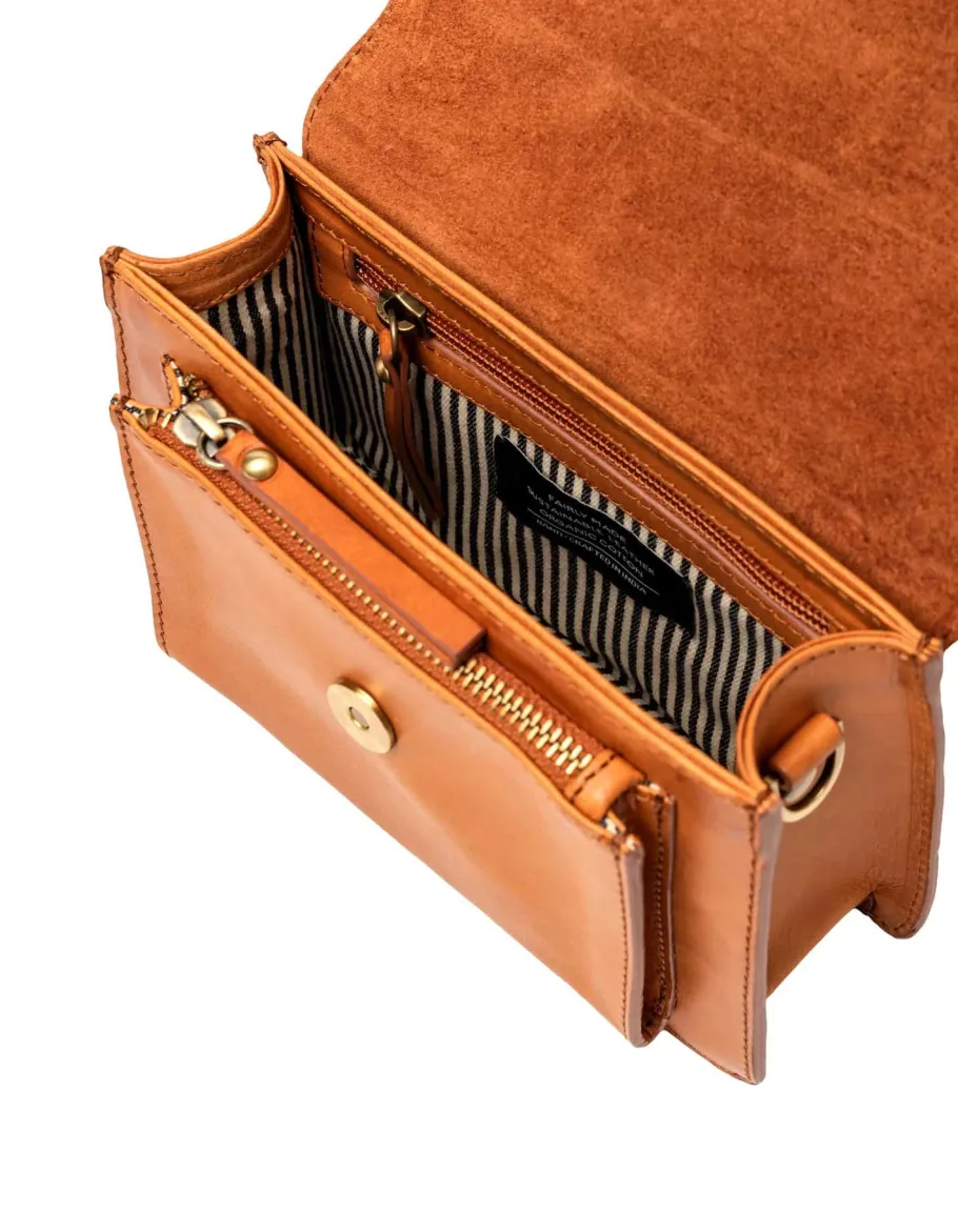 o_my_bag_harper_mini_cogn_4.webp O My Bag Harper Mini Cognac Lædertaske^Dame Tasker Og Punge
